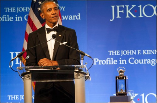 JFK Profile in Courage Award オバマ大統領